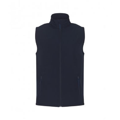 Navy - Front - PRO RTX Mens Pro Soft Shell Gilet