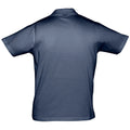 French Navy - Back - SOLS Mens Prescott Jersey Short Sleeve Polo Shirt