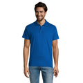 Royal Blue - Back - SOLS Mens Prescott Jersey Short Sleeve Polo Shirt