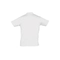White - Side - SOLS Mens Prescott Jersey Short Sleeve Polo Shirt