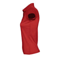 Red - Side - SOLS Womens-Ladies Prescott Short Sleeve Jersey Polo Shirt