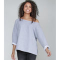 Heather Marl - Back - Mantis Womens-Ladies Flash Dance Sweatshirt