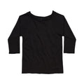 Black - Front - Mantis Womens-Ladies Flash Dance Sweatshirt