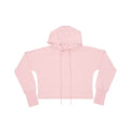 Soft Pink - Front - Mantis Womens-Ladies Cropped Hoodie