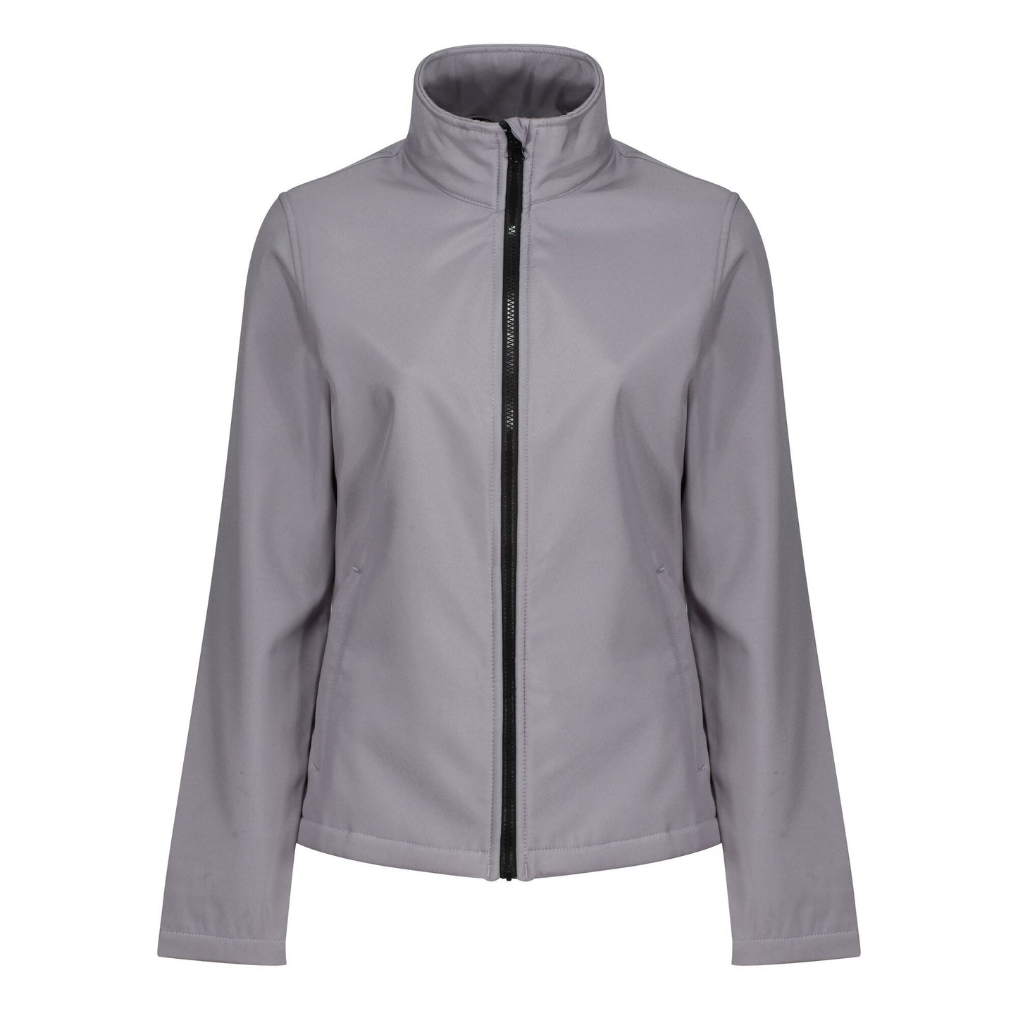 Rock Grey-Black - Front - Regatta Standout Womens-Ladies Ablaze Printable Soft Shell Jacket
