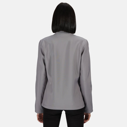 Rock Grey-Black - Side - Regatta Standout Womens-Ladies Ablaze Printable Soft Shell Jacket
