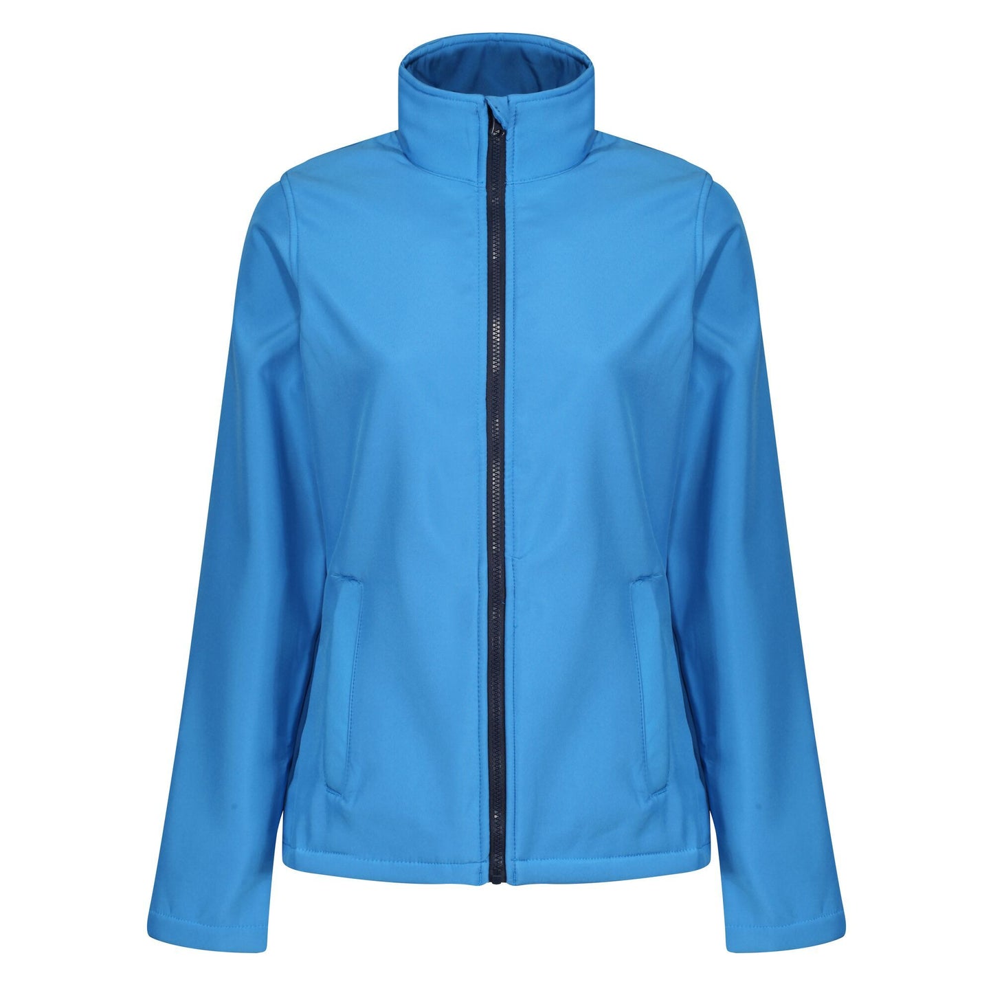 French Blue-Navy - Front - Regatta Standout Womens-Ladies Ablaze Printable Soft Shell Jacket