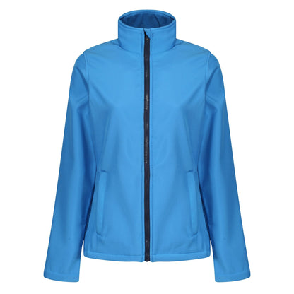 French Blue-Navy - Front - Regatta Standout Womens-Ladies Ablaze Printable Soft Shell Jacket