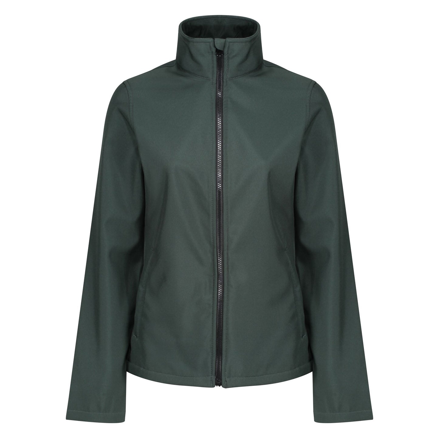 Dark Spruce-Black - Front - Regatta Standout Womens-Ladies Ablaze Printable Soft Shell Jacket