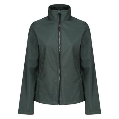 Dark Spruce-Black - Front - Regatta Standout Womens-Ladies Ablaze Printable Soft Shell Jacket