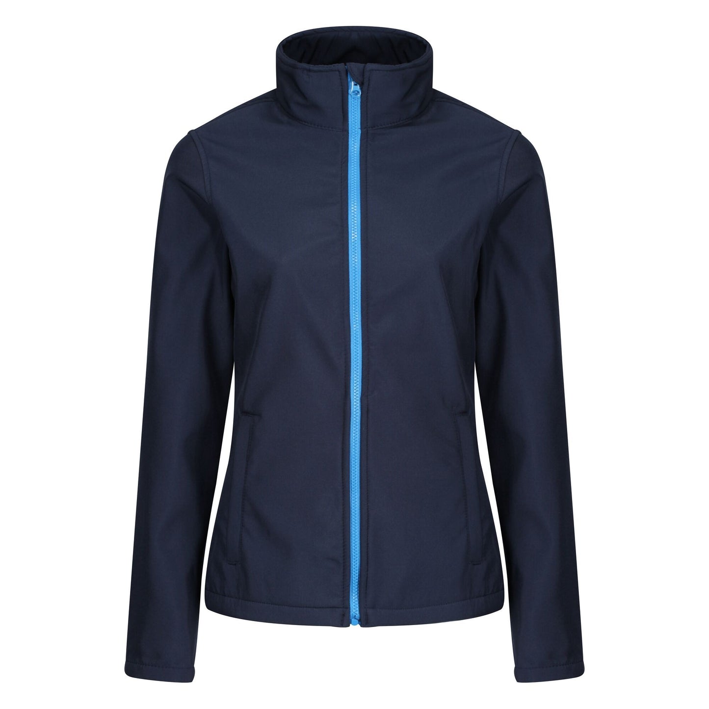 Navy-French Blue - Front - Regatta Standout Womens-Ladies Ablaze Printable Soft Shell Jacket