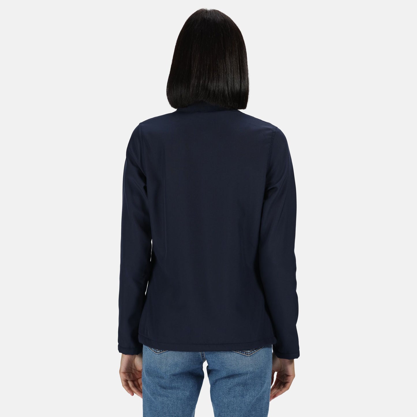 Navy-French Blue - Side - Regatta Standout Womens-Ladies Ablaze Printable Soft Shell Jacket