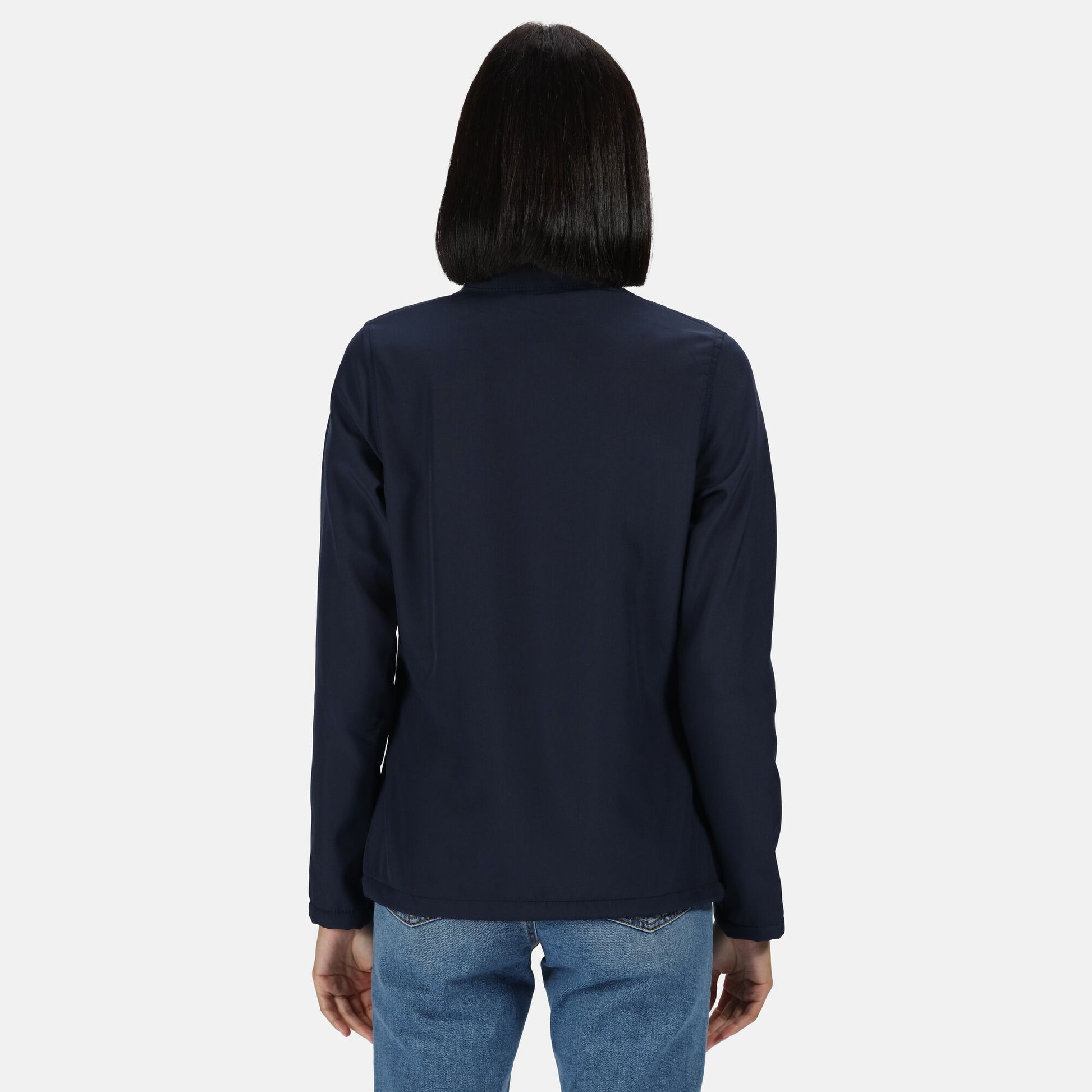 Navy-French Blue - Side - Regatta Standout Womens-Ladies Ablaze Printable Soft Shell Jacket