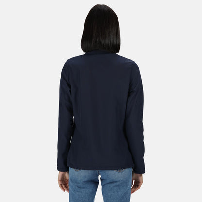 Navy-French Blue - Side - Regatta Standout Womens-Ladies Ablaze Printable Soft Shell Jacket