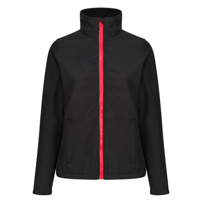 Black-Classic Red - Front - Regatta Standout Womens-Ladies Ablaze Printable Soft Shell Jacket