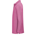 Flash Pink - Side - SOLS Mens Winter II Long Sleeve Pique Cotton Polo Shirt