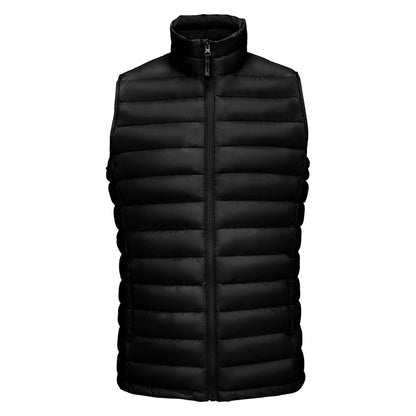 Black - Front - SOLS Mens Wilson Lightweight Padded Bodywarmer