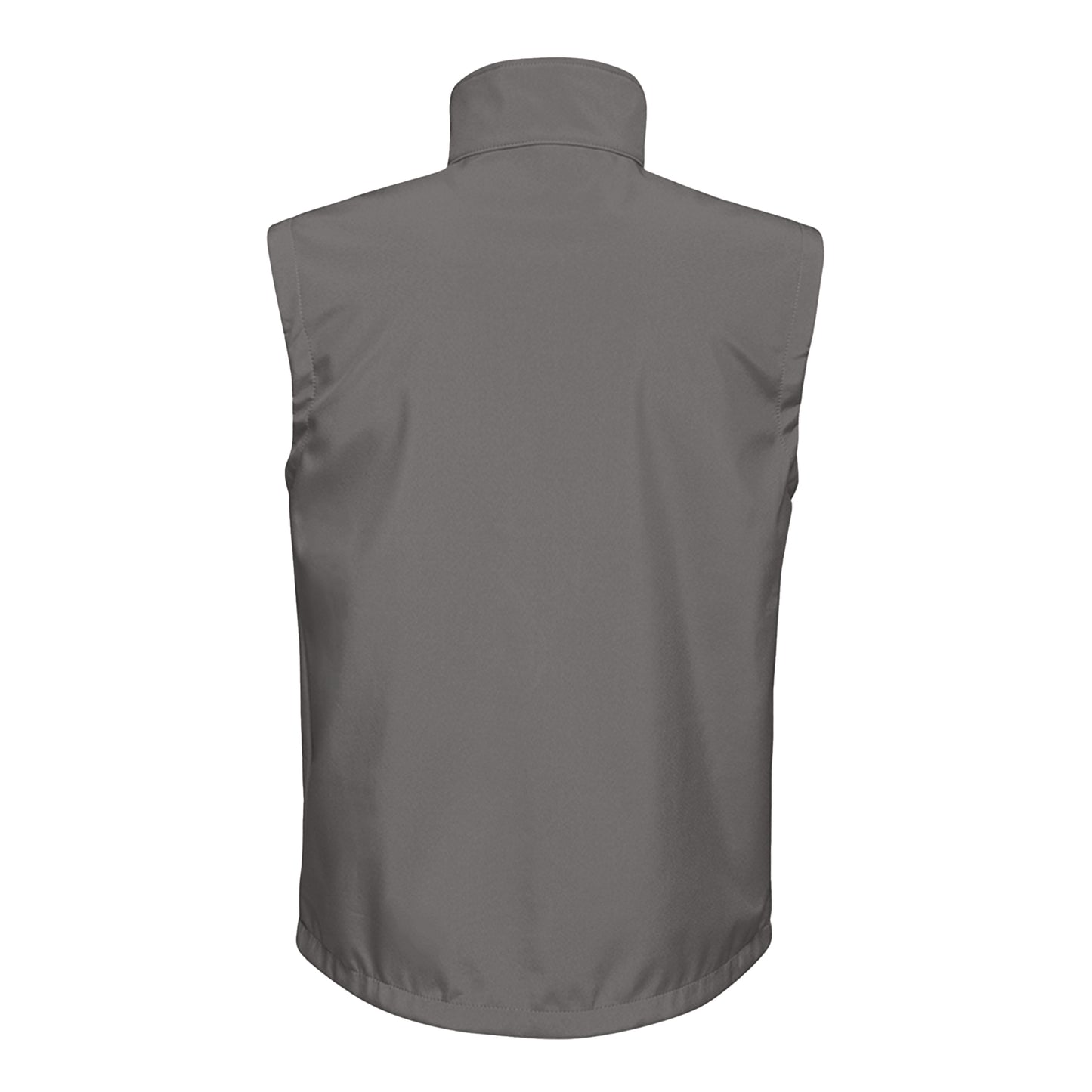 Seal Grey-Black - Back - Regatta Mens Octagon II Printable Soft Shell Bodywarmer