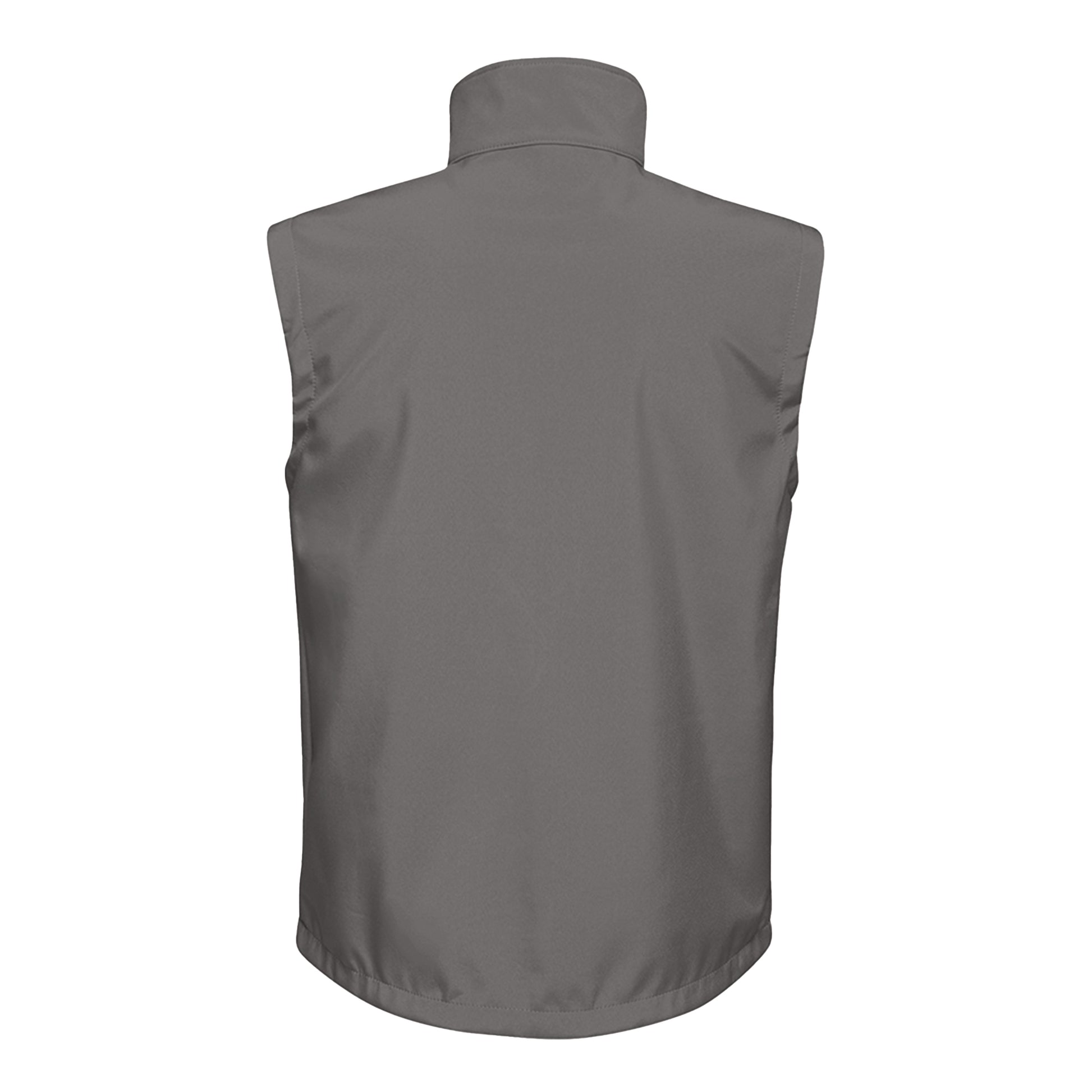 Seal Grey-Black - Back - Regatta Mens Octagon II Printable Soft Shell Bodywarmer