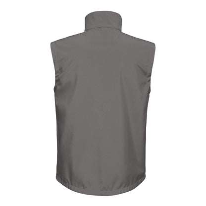 Seal Grey-Black - Back - Regatta Mens Octagon II Printable Soft Shell Bodywarmer
