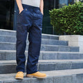 Navy - Back - Regatta Mens Pro Action Trousers