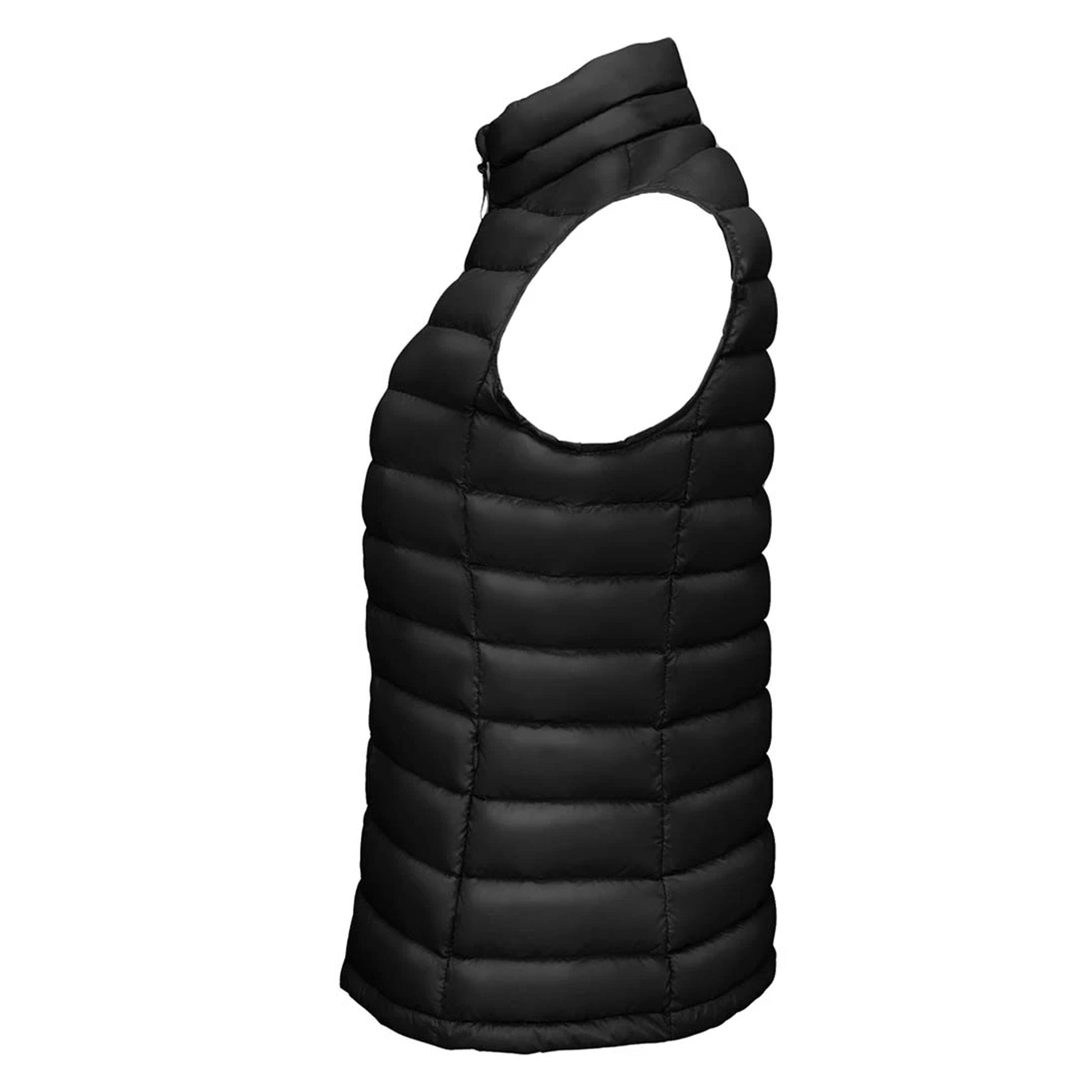 Black - Side - SOLS Womens-Ladies Wilson Lightweight Padded Bodywarmer