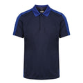 Navy-New Royal - Front - Regatta Contrast Coolweave Pique Polo Shirt