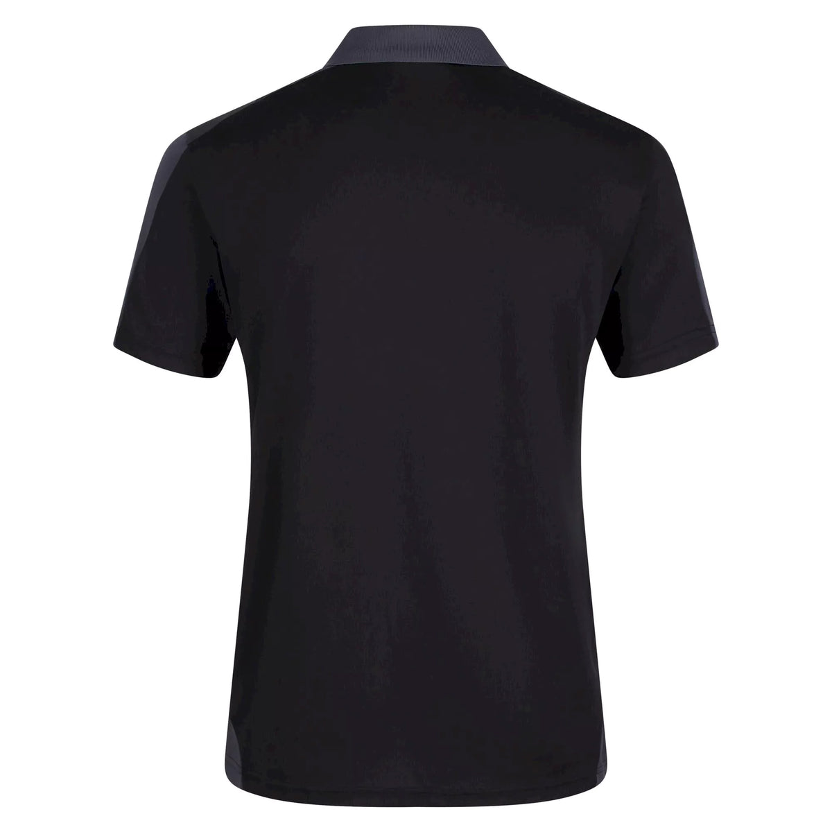 Black-Seal Grey - Back - Regatta Contrast Coolweave Pique Polo Shirt