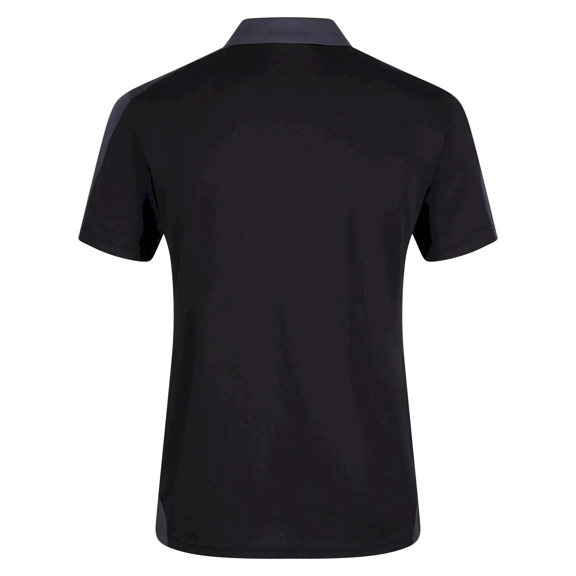 Black-Seal Grey - Back - Regatta Contrast Coolweave Pique Polo Shirt
