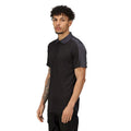 Black-Seal Grey - Lifestyle - Regatta Contrast Coolweave Pique Polo Shirt