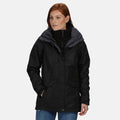 Black-Black - Back - Regatta Womens-Ladies Benson III 3-in-1 Breathable Jacket