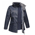 Navy-Navy - Front - Regatta Womens-Ladies Benson III 3-in-1 Breathable Jacket