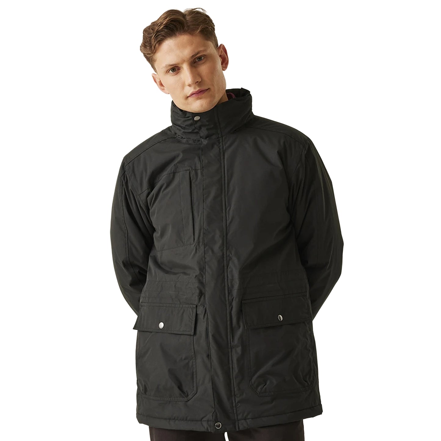 Black-Black - Side - Regatta Mens Darby III Waterproof Insulated Jacket