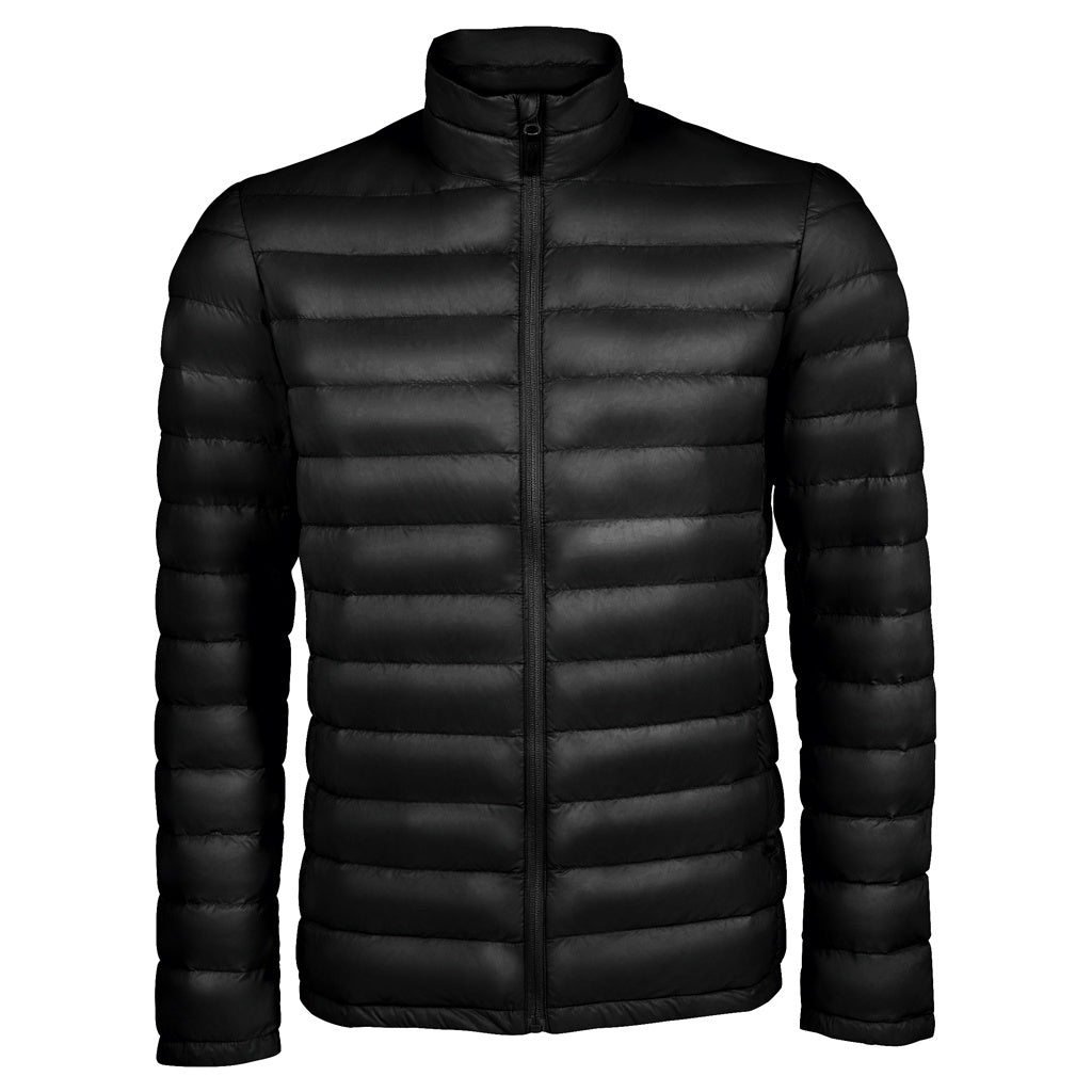 Black - Front - SOLS Mens Wilson Lightweight Padded Jacket