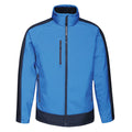 New Royal-Navy - Front - Regatta  Mens Contrast Three Layer Printable Soft Shell Jacket