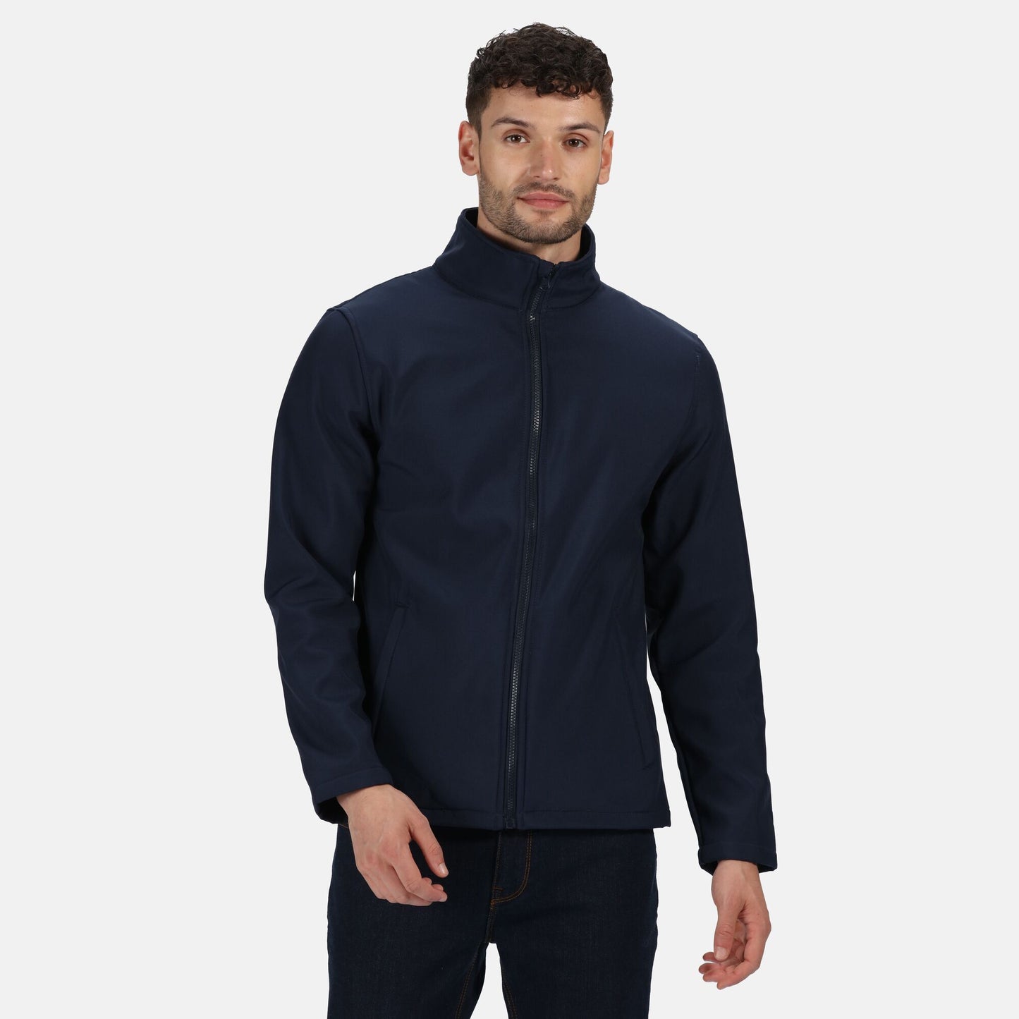Navy-Navy - Back - Regatta Standout Mens Ablaze Printable Soft Shell Jacket