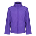 Purple-Black - Front - Regatta Standout Mens Ablaze Printable Soft Shell Jacket