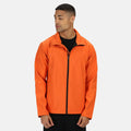Magma Orange-Black - Back - Regatta Standout Mens Ablaze Printable Soft Shell Jacket