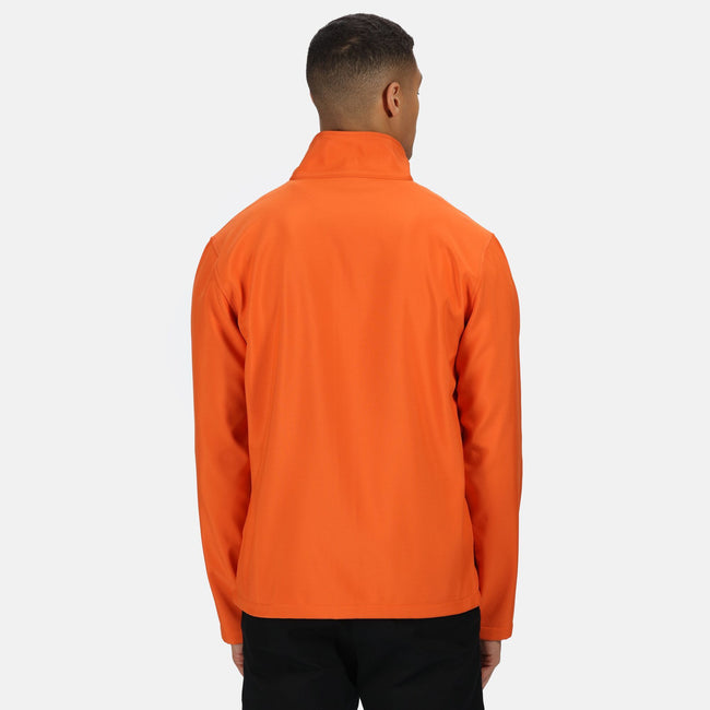 Magma Orange-Black - Side - Regatta Standout Mens Ablaze Printable Soft Shell Jacket