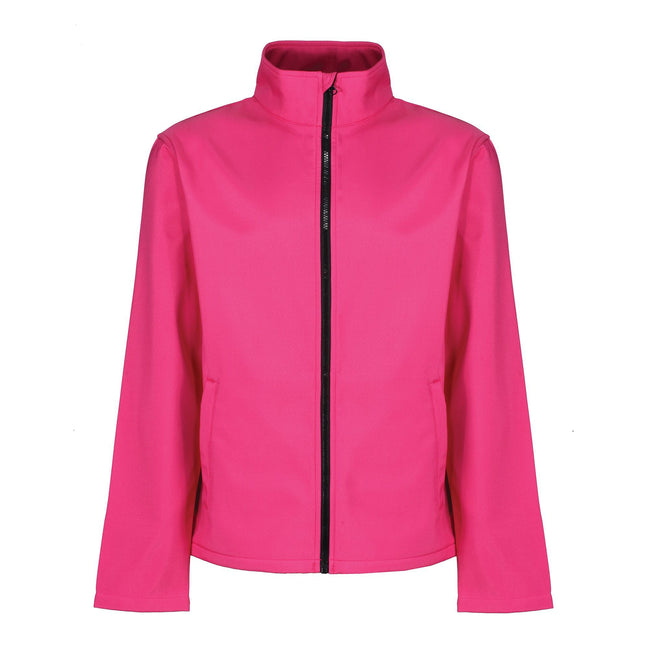 Hot Pink-Black - Front - Regatta Standout Mens Ablaze Printable Soft Shell Jacket