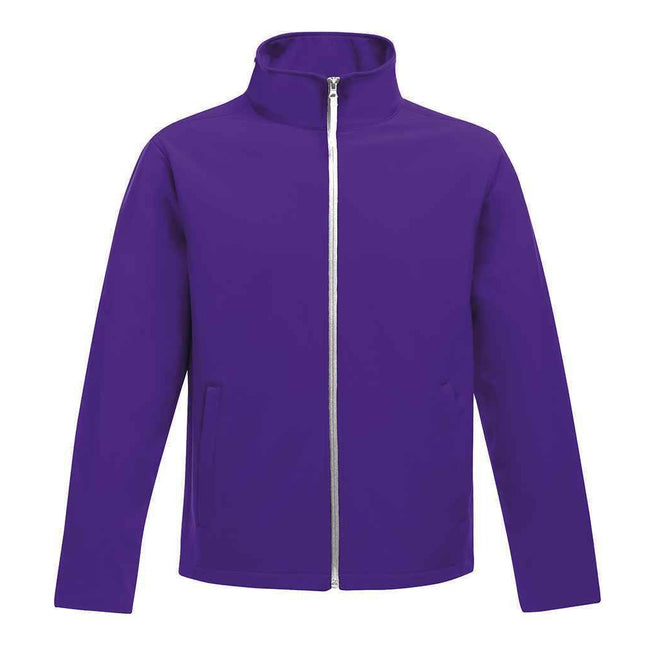 Vibrant Purple-Black - Front - Regatta Standout Mens Ablaze Printable Soft Shell Jacket