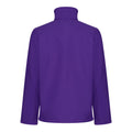 Vibrant Purple-Black - Back - Regatta Standout Mens Ablaze Printable Soft Shell Jacket