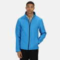 French Blue-Navy - Back - Regatta Standout Mens Ablaze Printable Soft Shell Jacket