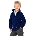 Royal Blue - Side - Result Kids Micron Fleece Jacket