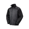 Black-Black - Front - Result Mens Black Compass Padded Soft Shell Jacket