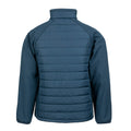 Navy - Back - Result Mens Black Compass Padded Soft Shell Jacket