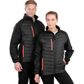 Black-Orange - Side - Result Mens Black Compass Padded Soft Shell Jacket