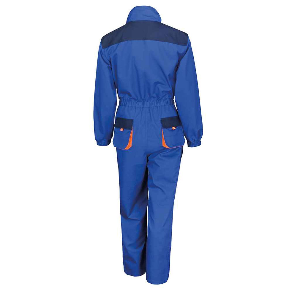 Royal Blue-Navy - Back - Result Work-Guard Mens Lite Coverall
