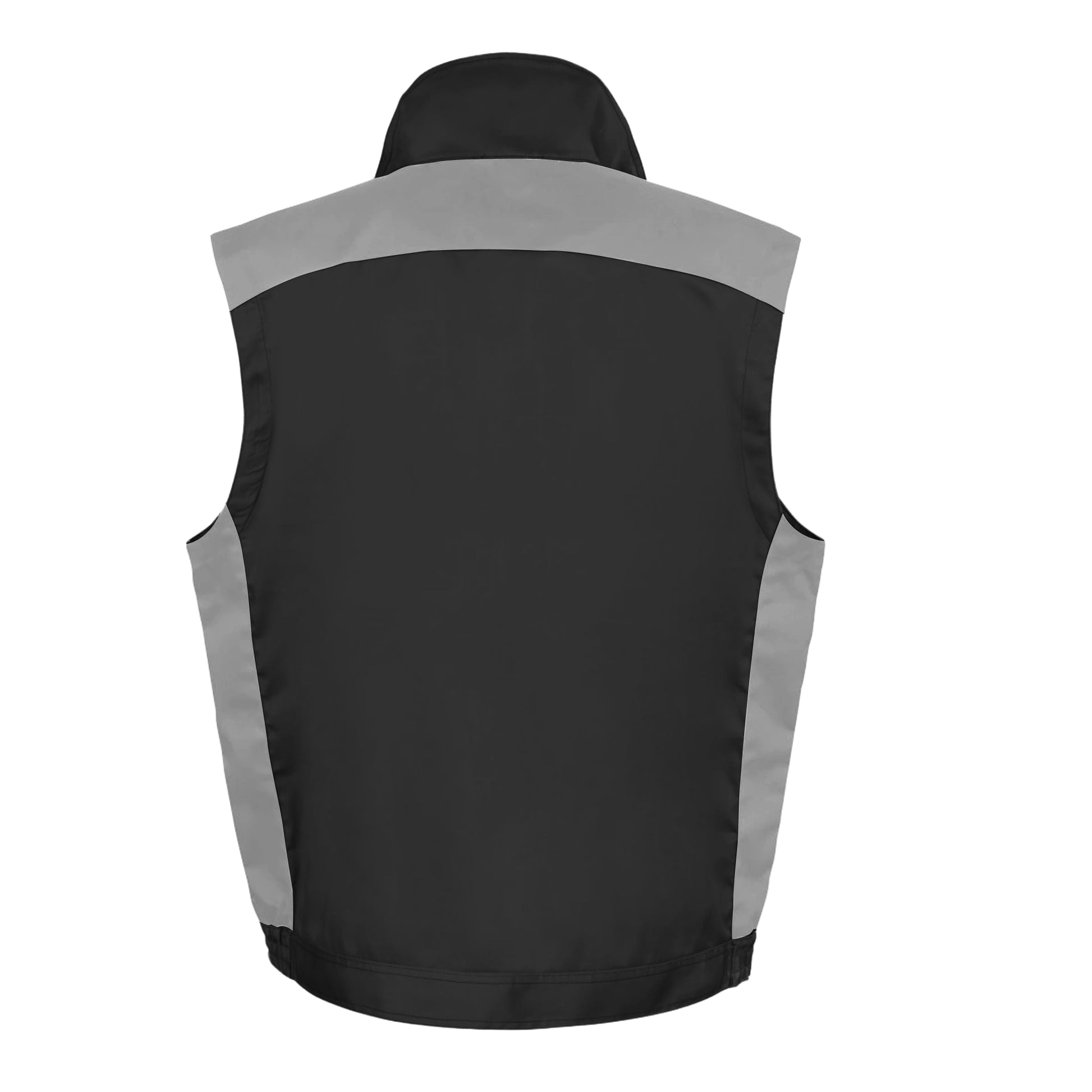 Black-Grey - Back - Result Work-Guard Mens Lite Gilet