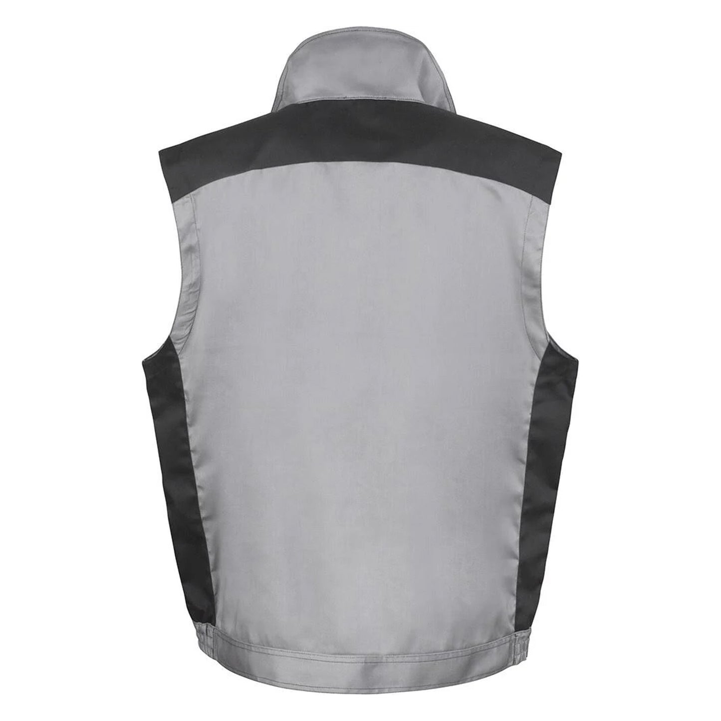 Grey-Black - Back - Result Work-Guard Mens Lite Gilet